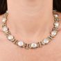 Vintage Buccellati 18k diamond Pearl Choker Gold Necklace|Dover Jewelry|