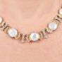 Vintage Buccellati 18k diamond Pearl Choker Gold Necklace|Dover Jewelry|