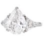 CARTIER 5.45 Carat Pear-Shaped Diamond Platinum Engagement Ring|DoverJewelry|