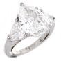 CARTIER 5.45 Carat Pear-Shaped Diamond Platinum Engagement Ring|DoverJewelry|