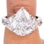 CARTIER 5.45 Carat Pear-Shaped Diamond Platinum Engagement Ring|DoverJewelry|