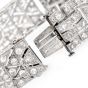 Vintage Art Deco 14.75cts Diamond Platinum Wide Link Bracelet 