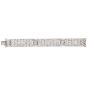 Vintage Art Deco 14.75cts Diamond Platinum Wide Link Bracelet 