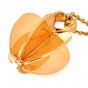 CARTIER 18k Yellow Gold Double C Apple Heart Pendant