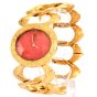 Vintage Omega Roy King Coral 18K Textured Link Watch-Dover Jewelry