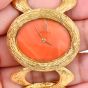 Vintage Omega Roy King Coral 18K Textured Link Watch-Dover Jewelry
