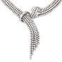 Estate Couture Diamond 45.80cts 18K Gold Scarf Necklace 