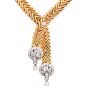 Marchak Paris 5.43cttw Diamond Fancy Lariat Gold Necklace