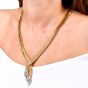 Marchak Paris 5.43cttw Diamond Fancy Lariat Gold Necklace