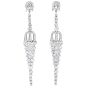 Vintage 10.48cttw Diamond Platinum Cascading Drop Earrings