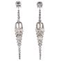Vintage 10.48cttw Diamond Platinum Cascading Drop Earrings