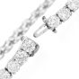 Vintage Classic 8.75 Carat Diamond Platinum Tennis Line Bracelet
