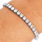 Vintage Classic 8.75 Carat Diamond Platinum Tennis Line Bracelet