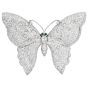 Estate Butterfly Brooch Pendant Platinum Diamond 10.90cts Emerald|DoverJewelry|