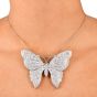 Estate 10.90cts Diamond Emerald Large Butterfly Brooch-Dover Jewelry