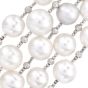Estate Diamond South Sea Pearl Multi Row Wrap Bracelet-Dover Jewelry