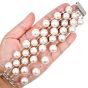 Estate Diamond South Sea Pearl Multi Row Wrap Bracelet-Dover Jewelry