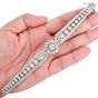 Vintage 16.25cts Diamond Platinum Floral Wrap Bracelet-Dover Jewelry