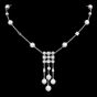 Bvlgari Diamond  Pearl 18K Gold Bulgari Circle Drop Necklace