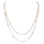 Estate 15.75cts Diamond 14K Two Tone Long By the Yard Necklace-Dover Jewelry