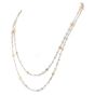 Estate 15.75cts Diamond 14K Two Tone Long By the Yard Necklace-Dover Jewelry