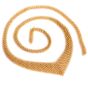 Tiffany & Co. Estate 18K Gold Chevron Mesh Necklace-Dover Jewelry