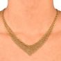 Tiffany & Co. Estate 18K Gold Chevron Mesh Necklace-Dover Jewelry
