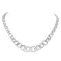 Estate Buccellati 18K Gold Intertwining Circle Link Chain Necklace -Dover Jewelry