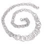Estate Buccellati 18K Gold Intertwining Circle Link Chain Necklace -Dover Jewelry