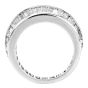 Estate Diamond Platinum Knife Edged Baguette Eternity Ring |DoverJewelry|