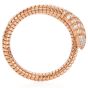 Estate Bvlgari Serpenti Diamond One Coil Tubogas Wrap 18K Bracelet-Dover Jewelry