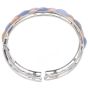 Diamond Mother Of Pearl Chalcedony 18K Gold  Cuff Bracelet |Dover Jewelry |