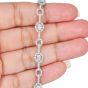 Estate 4.00 carat Diamond 18K Gold Oval Halo Link Bracelet|Dover Jewelry|