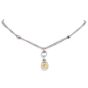 Leo Pizzo Fancy  Yellow Diamond 18k Gold Dangle Pendant Necklace