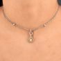Leo Pizzo Fancy  Yellow Diamond 18k Gold Dangle Pendant Necklace