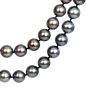Long 13-10mm South Sea Pearl Diamond Round Gold Clasp Necklace