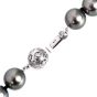 Long 13-10mm South Sea Pearl Diamond Round Gold Clasp Necklace