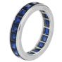 Vintage Oscar Heyman 3.80 carat Sapphire Platinum Eternity Band Ring |DoverJewelry|