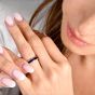 Vintage Oscar Heyman 3.80 carat Sapphire Platinum Eternity Band Ring |DoverJewelry|