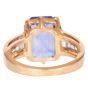 Vintage GIA 10.18cts No-Heat Sapphire Diamond 18K Engagement Ring|Dover Jewelry|