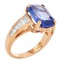 Vintage GIA 10.18cts No-Heat Sapphire Diamond 18K Engagement Ring|Dover Jewelry|