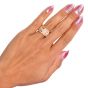 Van Cleef & Arpels Perlée Clover Diamond 18K Rose Eternity Ring-Dover Jewelry