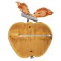 Vintage Buccellati Rigato 18K Three-Tone Gold Apple Brooch Pin-Dover Jewelry