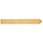 Vintage Heavy 18K Yellow Gold Solid  Bark-Finish Link Bracelet