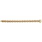 Italian Circular 18K Yellow Flexible enameled Link Bracelet