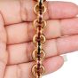 Italian Circular 18K Yellow Flexible enameled Link Bracelet