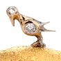 Tiffany  Co. Hippopotamus Diamond Bird 18k Gold Brooch Pin