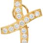 Estate Natural 3.38 Carat Diamond 18K Crisscross Statement Earrings |DoverJewelry|