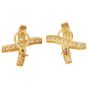 Estate Natural 3.38 Carat Diamond 18K Crisscross Statement Earrings |DoverJewelry|
