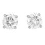 1.50 Carats Classic  Diamond Platinum Studs Earrings
